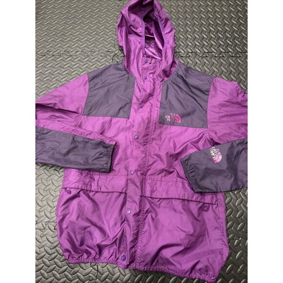 Vtg The North Face Windbreaker Wind Jacket Full Zip Purple Men Sz Small Anorak - Picture 1 of 10
